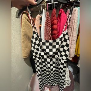Forever 21 Checkered Print Cami Mini Dress